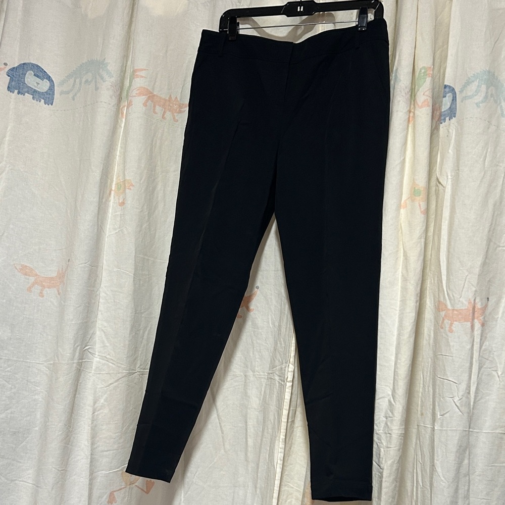Magaschoni Black Men's Dress Pants - Sleek Tapered Trousers 12